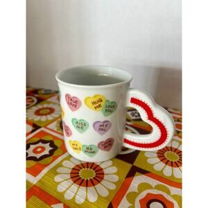 Vtg 1995 Westwood Valentine Candy Heart Coffee Mug Cup Hot Lips Love Kiss